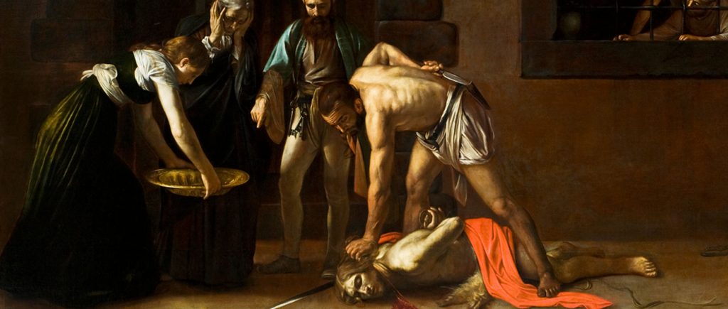 La decapitazione di San Giovanni di Caravaggio Wikimedia Commons